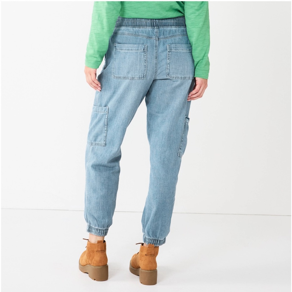 Women's Sonoma Goods For Life® Mid-Rise Denim Jogger Pants | Women’s XXL - Picture 2 of 10